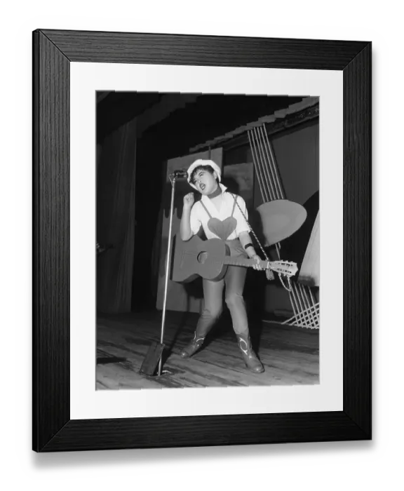Framed Print : Japanese Girl Playing Rock Music Framed Print : Japanese Girl Playing Rock Music