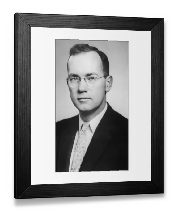 Framed Print : Portrait of Physicist Charles Townes Framed Print : Portrait of Physicist Charles Townes