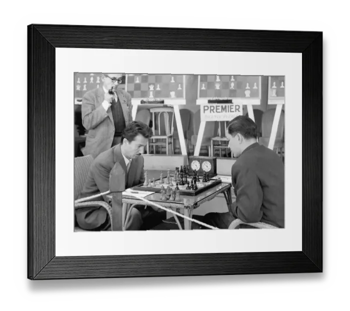 Framed Print : Men Playing Chess Framed Print : Men Playing Chess