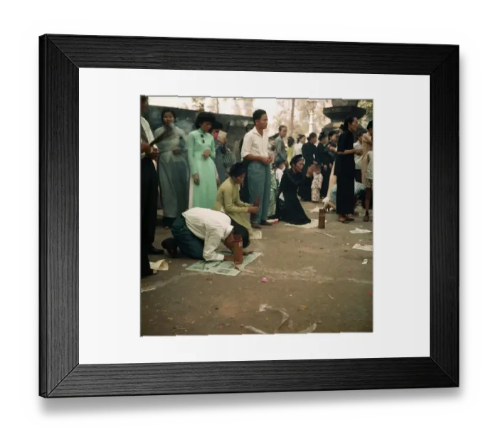 Framed Print : Man Praying During Festival Framed Print : Man Praying During Festival