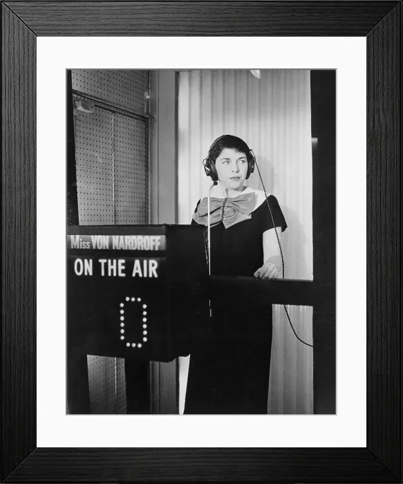 Framed Print : Elfrida Von Nardroff on Twenty-One Game Show Framed Print : Elfrida Von Nardroff on Twenty-One Game Show