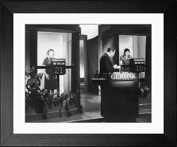Framed Print : Elfrida Van Nardroff on Twenty-One Game Show Framed Print : Elfrida Van Nardroff on Twenty-One Game Show