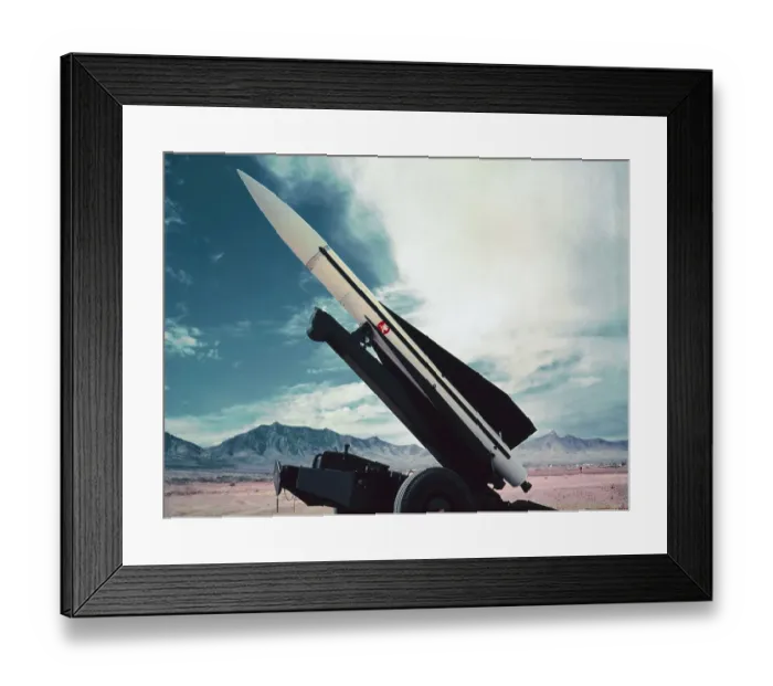 Framed Print : Hawk Guided Missile
