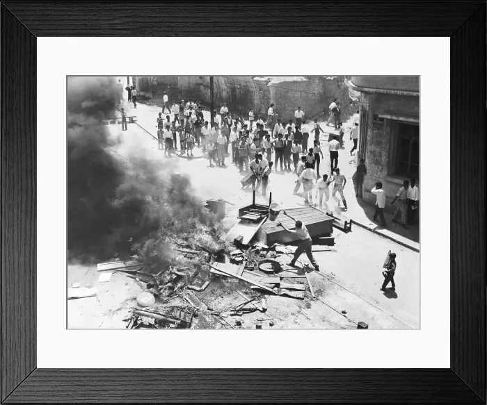 Framed Print : Looting and Unrest Spread in Beirut 1958 Framed Print : Looting and Unrest Spread in Beirut 1958