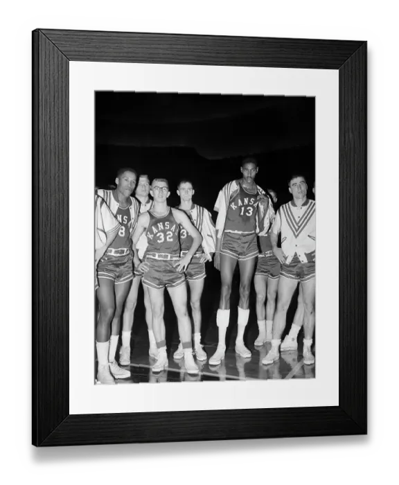 Framed Print : Wilt Chamberlain Standing with Teammates Framed Print : Wilt Chamberlain Standing with Teammates