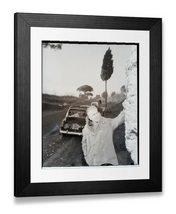 Framed Print : Author Robert Graves In Italy Framed Print : Author Robert Graves In Italy