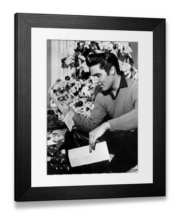 Framed Print : Elvis Reading his Draft Notice