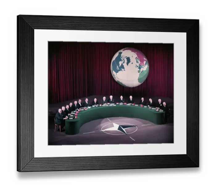 Framed Print : Government Heads Attending Conference