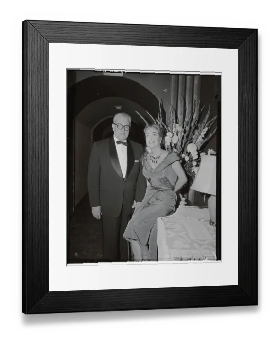 Framed Print : Joan Crawford and Husband Attending Party Framed Print : Joan Crawford and Husband Attending Party