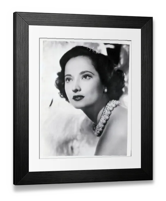 Framed Print : Profile Portrait Of Merle Oberon Framed Print : Profile Portrait Of Merle Oberon