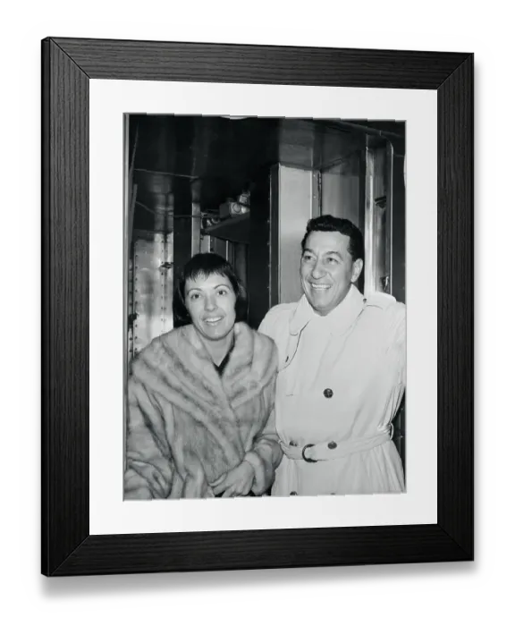 Framed Print : Band Leader Louis Prima and Wife Singer Keely Smith Framed Print : Band Leader Louis Prima and Wife Singer Keely Smith