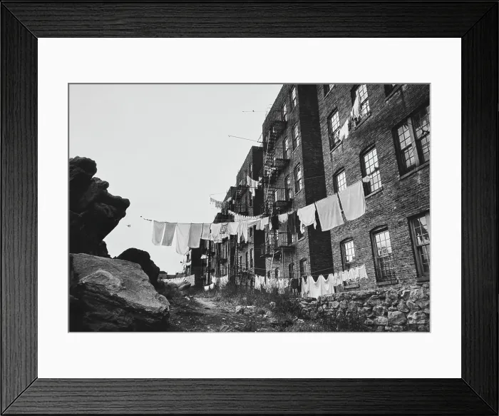 Framed Print : Bronx Clotheslines Framed Print : Bronx Clotheslines