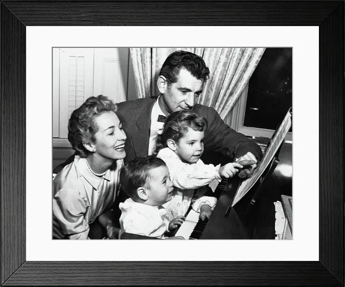 Framed Print : Leonard Bernstein Playing Piano Framed Print : Leonard Bernstein Playing Piano