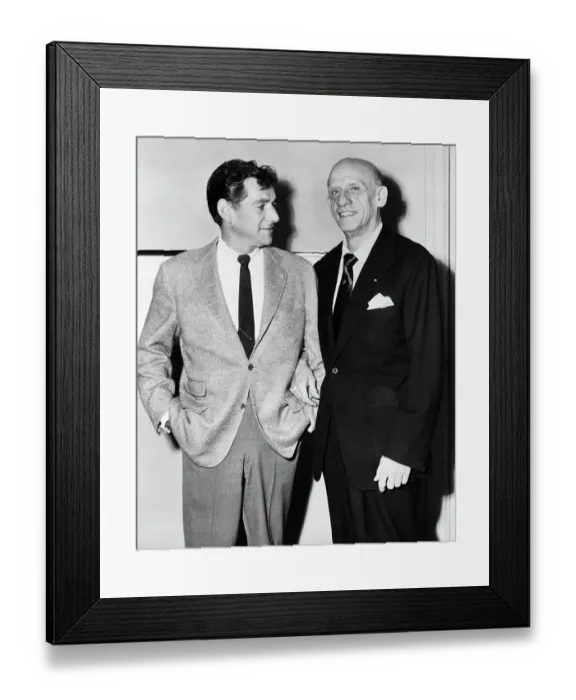Framed Print : Leonard Bernstein Named Musical Director Framed Print : Leonard Bernstein Named Musical Director