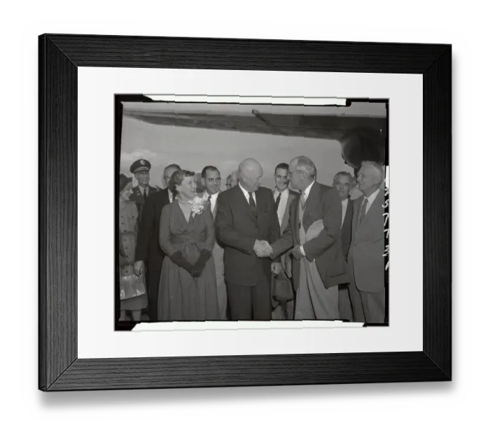 Framed Print : President Eisenhower and Wife on Vacation Framed Print : President Eisenhower and Wife on Vacation