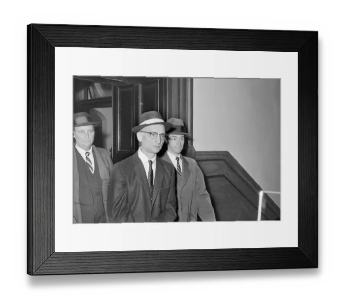 Framed Print : Rudolf Abel Leaving Court Framed Print : Rudolf Abel Leaving Court