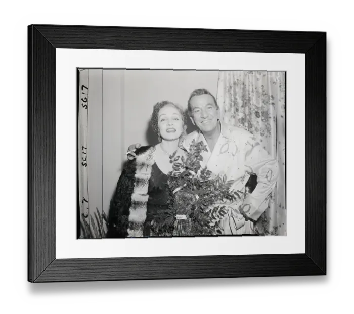 Framed Print : Marlene Dietrich And Noel Coward Framed Print : Marlene Dietrich And Noel Coward