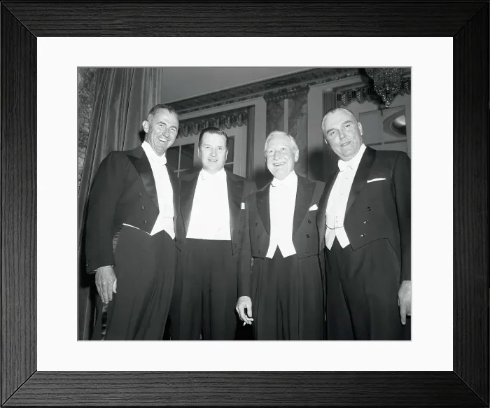Framed Print : Henry Ford II Posing with Colleagues Framed Print : Henry Ford II Posing with Colleagues