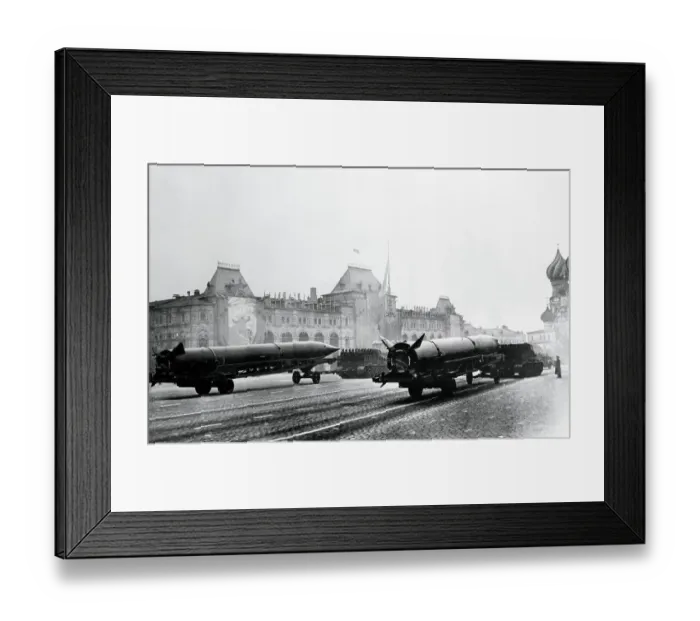 Framed Print : Russian Military Missile Display Framed Print : Russian Military Missile Display