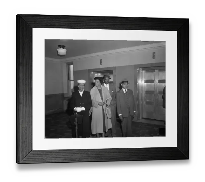 Framed Print : NAACP Officials in Court Framed Print : NAACP Officials in Court