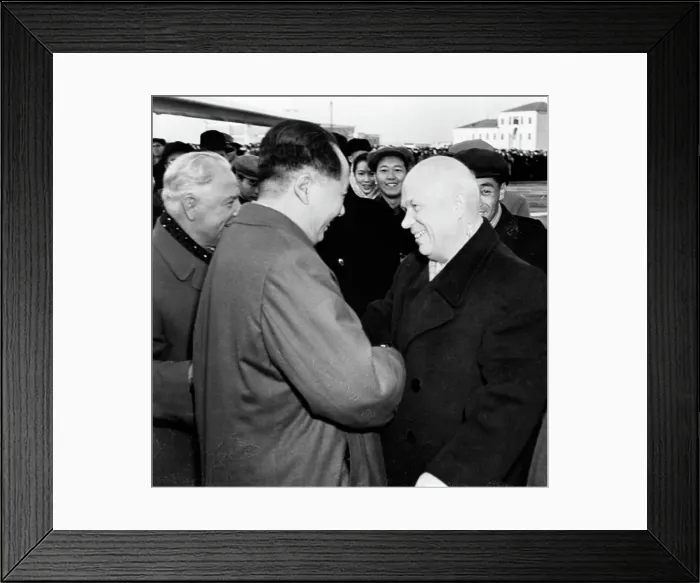 Framed Print : Nikita Khrushchev Greets Mao Tse-Tung Framed Print : Nikita Khrushchev Greets Mao Tse-Tung