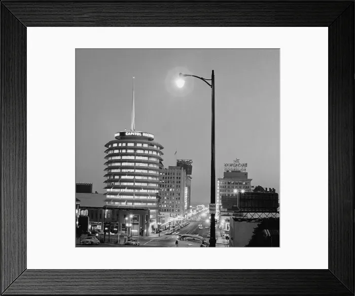 Framed Print : Overview of Hollywood Urban Street Framed Print : Overview of Hollywood Urban Street