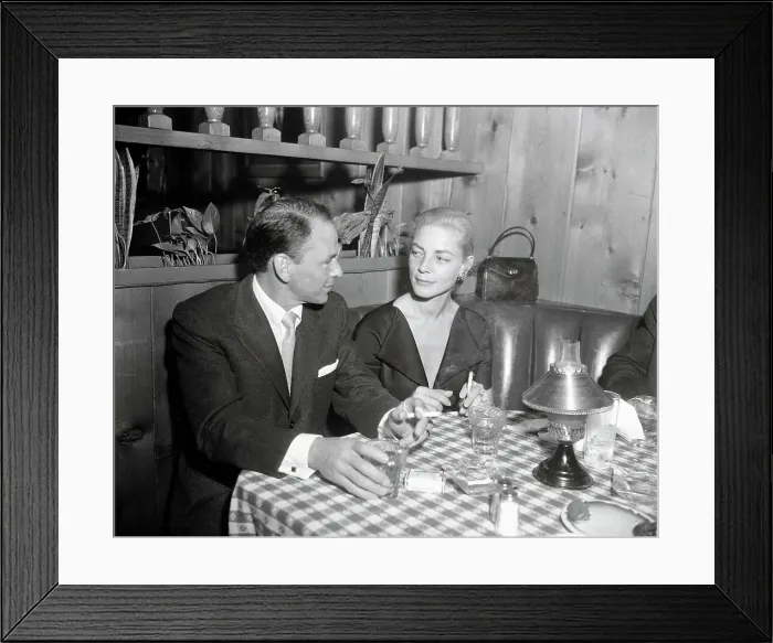 Framed Print : Frank Sinatra with Lauren Bacall Framed Print : Frank Sinatra with Lauren Bacall