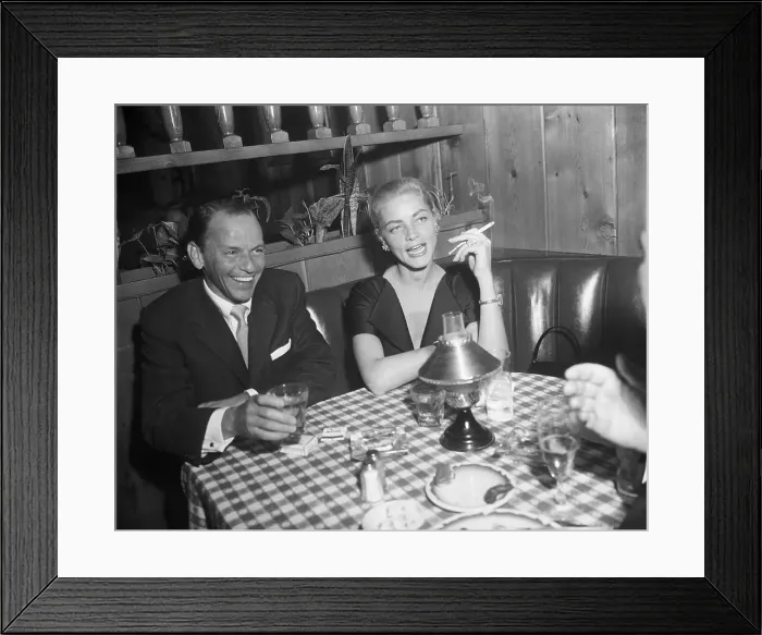 Framed Print : Frank Sinatra with Lauren Bacall Framed Print : Frank Sinatra with Lauren Bacall