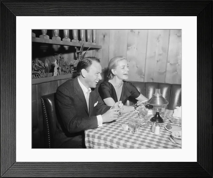 Framed Print : Frank Sinatra with Lauren Bacall Framed Print : Frank Sinatra with Lauren Bacall