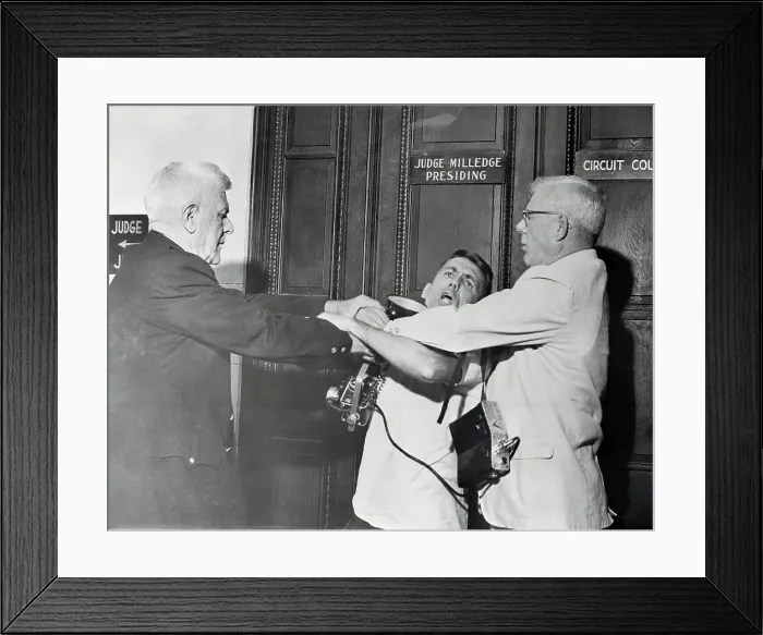 Framed Print : Photographer Accosted in Courtroom for Unwanted Attention Framed Print : Photographer Accosted in Courtroom for Unwanted Attention