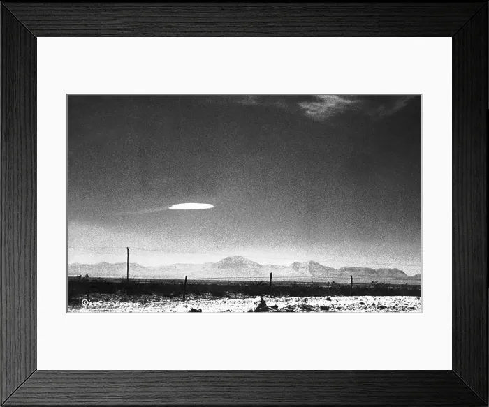 Framed Print : UFO Flying Over New Mexico Framed Print : UFO Flying Over New Mexico