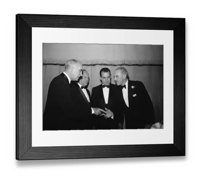 Framed Print : Richard Nixon Greeting Government Officials Framed Print : Richard Nixon Greeting Government Officials