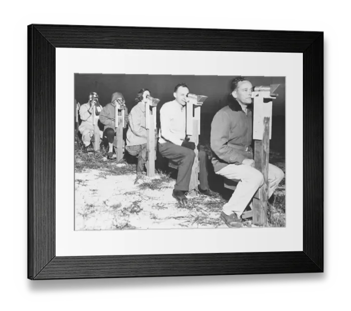 Framed Print : People Moonwatching Thru Telescopes Framed Print : People Moonwatching Thru Telescopes
