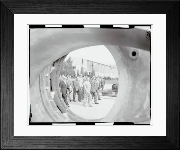 Framed Print : Marshal Tito and Polish Official Taking Tour Framed Print : Marshal Tito and Polish Official Taking Tour