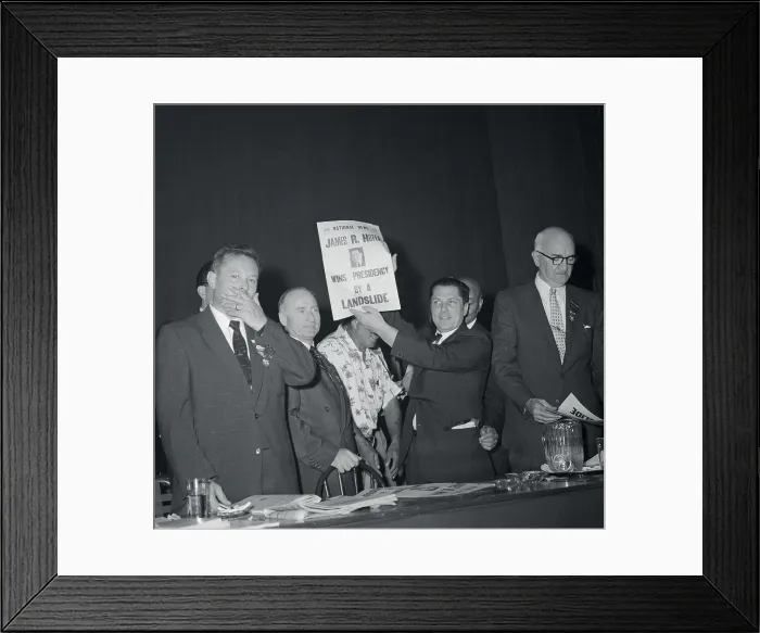Framed Print : James Hoffa Wins Election Framed Print : James Hoffa Wins Election