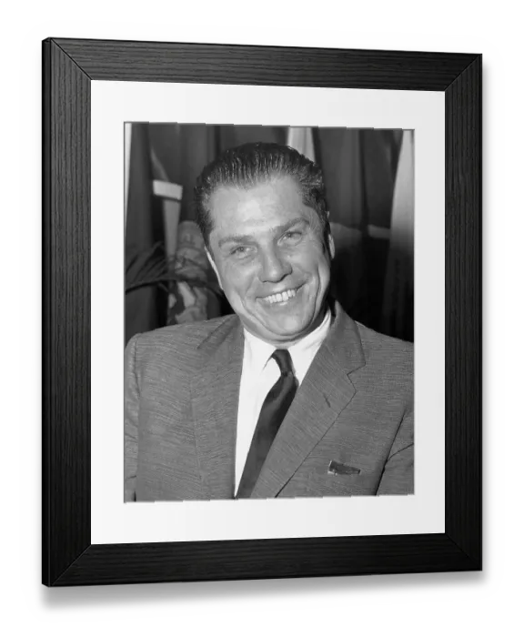 Framed Print : Labor Leader Jimmy Hoffa Framed Print : Labor Leader Jimmy Hoffa