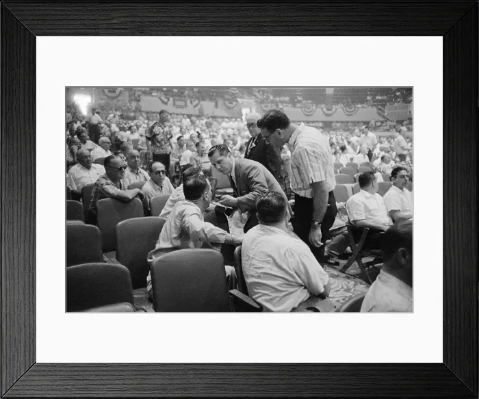 Framed Print : James Hoffa Counting