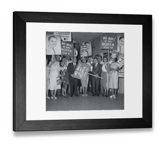 Framed Print : James Hoffa During Campaign