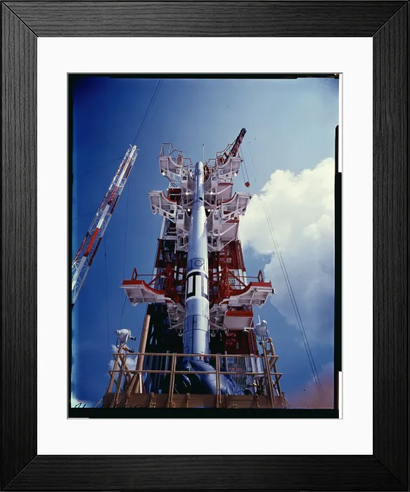Framed Print : Satellite Rocket Preparing for Launch Framed Print : Satellite Rocket Preparing for Launch