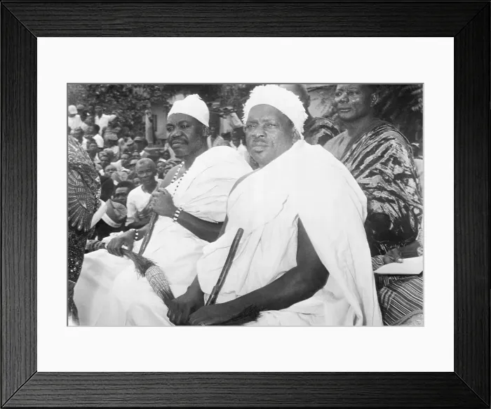 Framed Print : High Priests Seated at Ghananian Rally Framed Print : High Priests Seated at Ghananian Rally