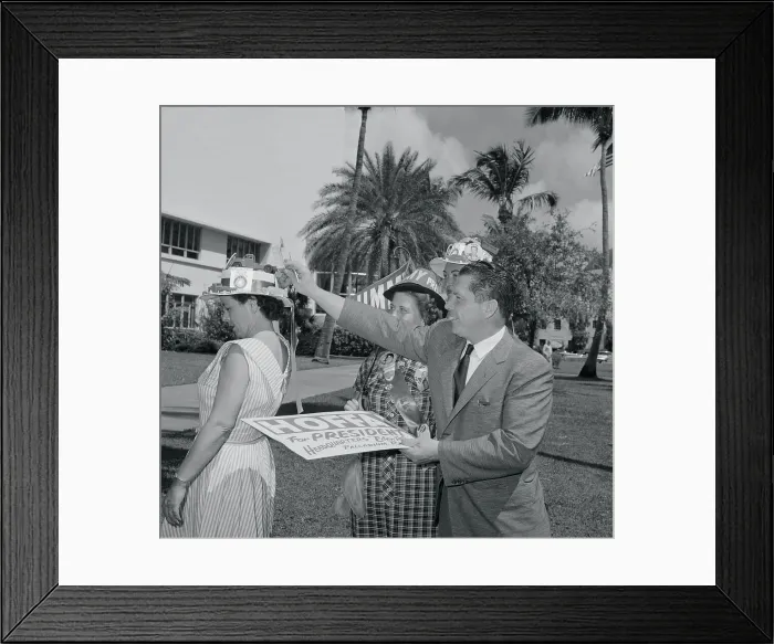 Framed Print : James Hoffa with Jeanette Corigan
