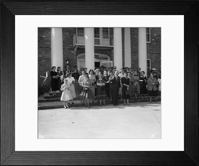Framed Print : Orval Faubus Standing with Group of Mothers Framed Print : Orval Faubus Standing with Group of Mothers