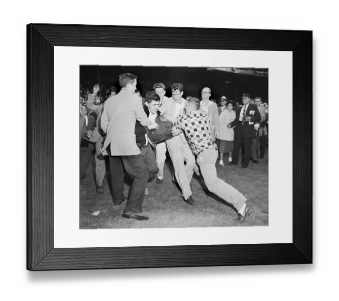 Framed Print : Giant Fans Battle for Home Plate Framed Print : Giant Fans Battle for Home Plate
