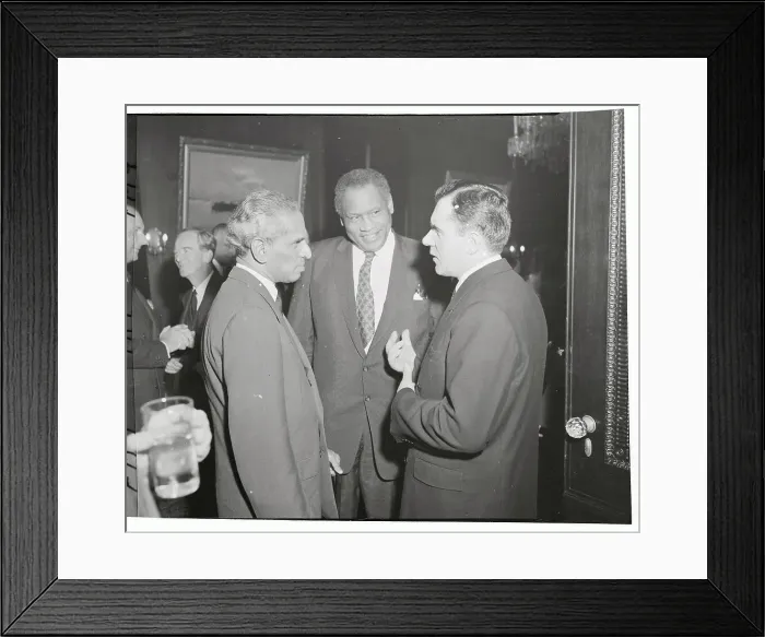 Framed Print : Paul Robeson Attending Russian Reception