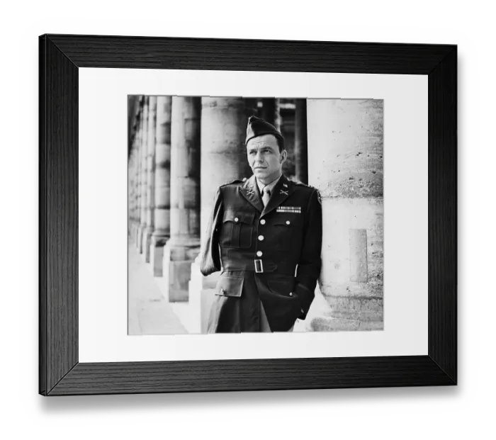 Framed Print : Frank Sinatra Portraying An Army Amputee Framed Print : Frank Sinatra Portraying An Army Amputee
