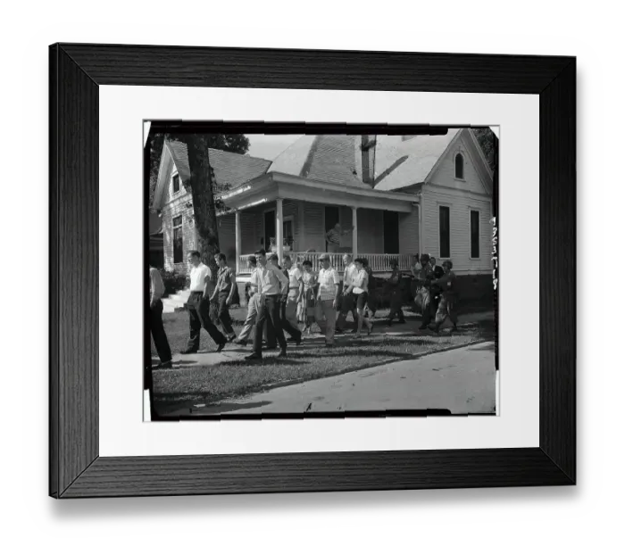 Framed Print : Troops Herding People Away Framed Print : Troops Herding People Away