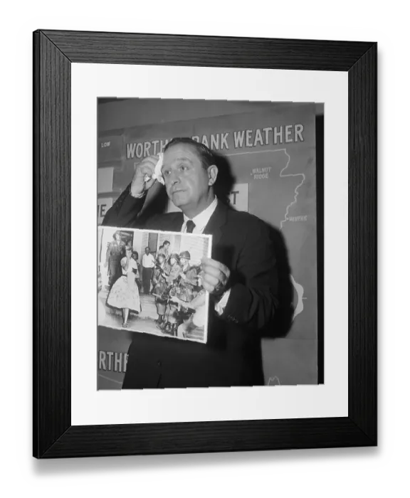 Framed Print : Arkansas Governor Objecting to Federal Enforcement of School Integration Framed Print : Arkansas Governor Objecting to Federal Enforcement of School Integration