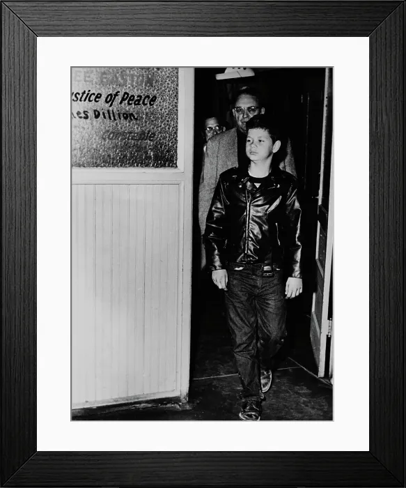 Framed Print : Murder Suspect Leaving Court Framed Print : Murder Suspect Leaving Court