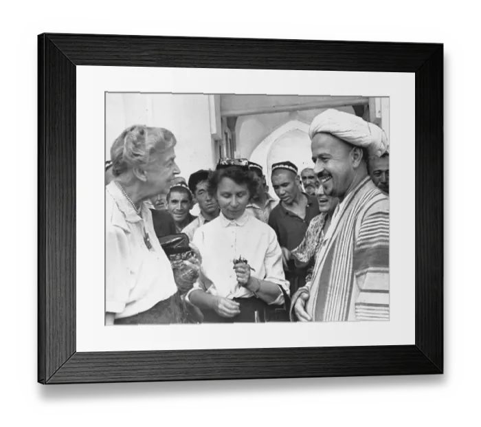 Framed Print : Eleanor Roosevelt in Tashkent Framed Print : Eleanor Roosevelt in Tashkent