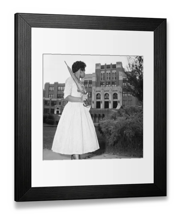 Framed Print : Black Girl Stops To Look At Withdrawal Framed Print : Black Girl Stops To Look At Withdrawal
